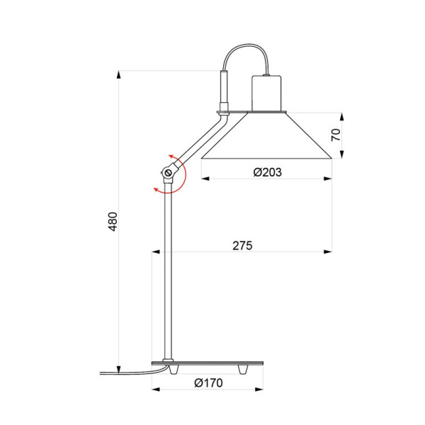 Aluminor Zinga LT table lamp