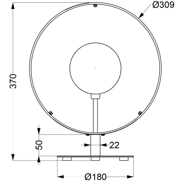 Aluminor Cybelle LT table lamp