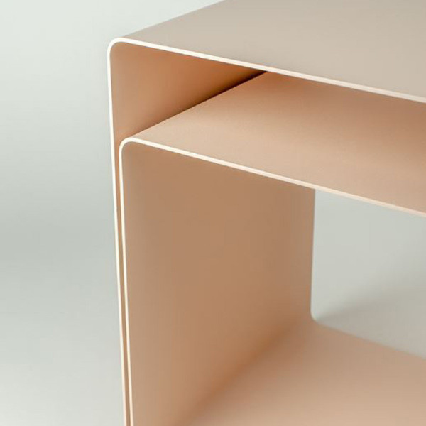 MATIERE GRISE Woo Bedside Table Steel - 36 colors