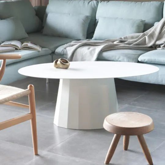 MATIERE GRISE Oval coffee table Ankara steel - 39 colors