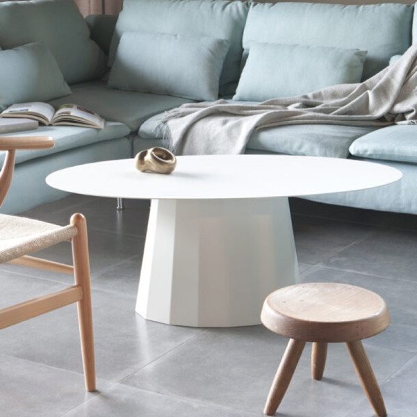 MATIERE GRISE Oval coffee table Ankara steel - 39 colors