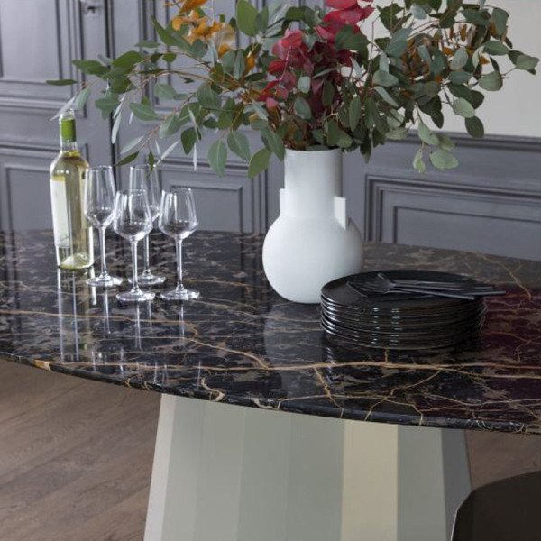 MATIERE GRISE Ankara oval marble dining table - 39 colors