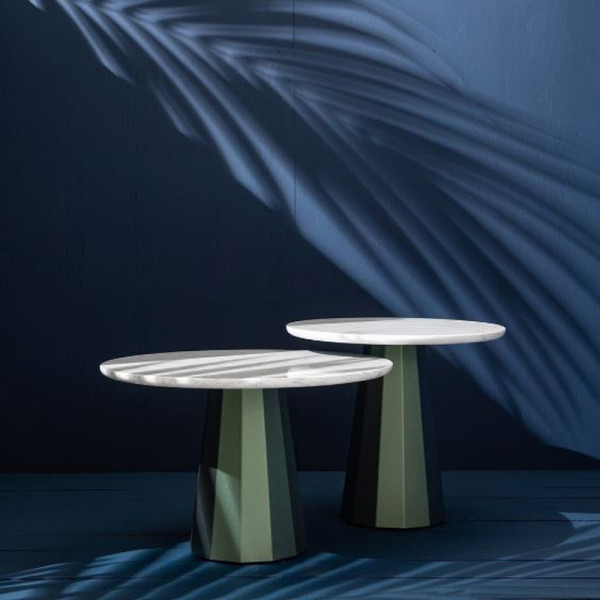 MATIERE GRISE Ankara round coffee table in marble - 39 colors 2 sizes