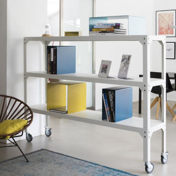 MATIERE GRISE 3-tier shelf Hegoa Steel - 38 colors 3 sizes