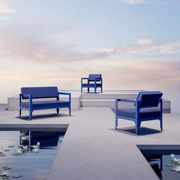 MATIERE GRISE Mini Sofa Hegoa tilting back Steel - 38 colors