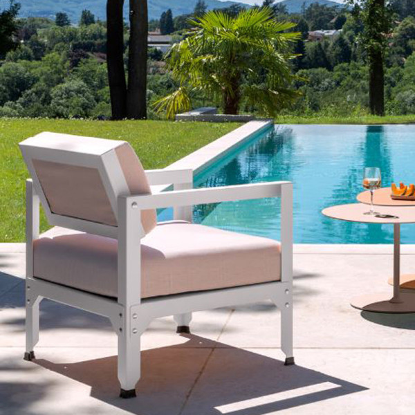 MATIERE GRISE Hegoa tilting back armchair Steel - 38 colors