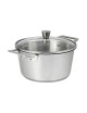 CRISTEL 1826 stainless steel stewpot with glass lid - 4 sizes