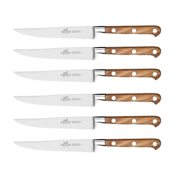 SABATIER Ideal wooden steak knife - 1 finishe