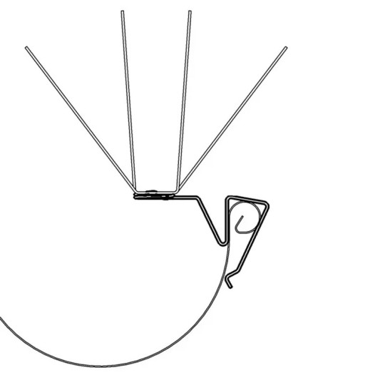 Oisipic anti-volatile picks for gutter with bead in interior position - 4 sizes