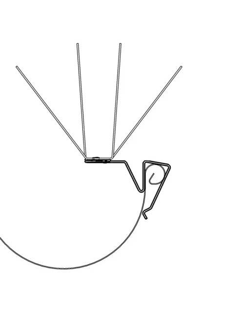Oisipic anti-volatile picks for gutter with bead in interior position - 4 sizes