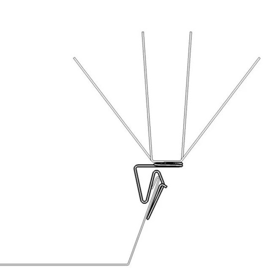 Oisipic anti-volatile picks for gutter without bead - 4 sizes