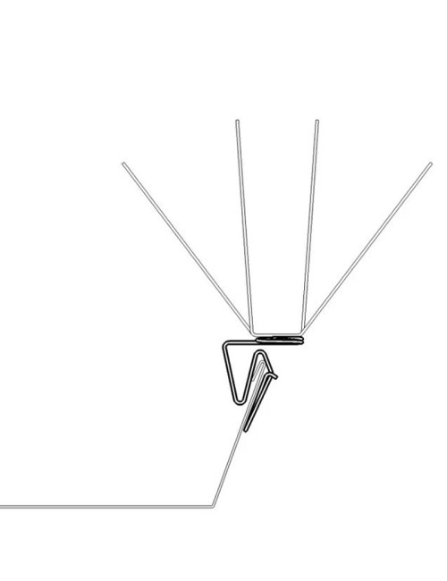 Oisipic anti-volatile picks for gutter without bead - 4 sizes