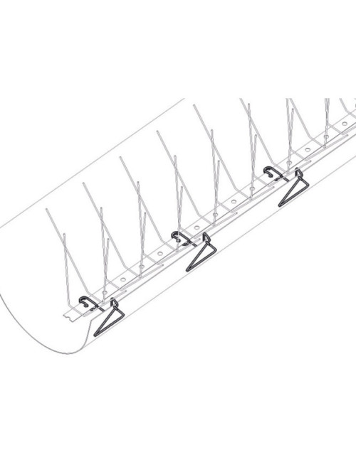 Oisipic anti-volatile picks for gutter without bead - 4 sizes