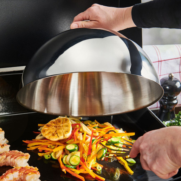 De Buyer stainless steel bell for plancha