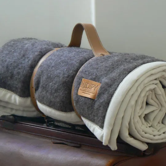 Midipy grey High Virgin Wool Blanket