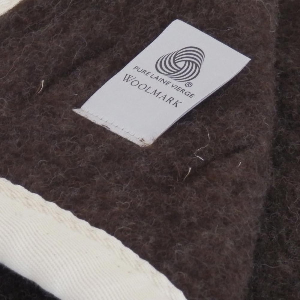 Midipy Chocolate Blanket 100% Virgin Wool