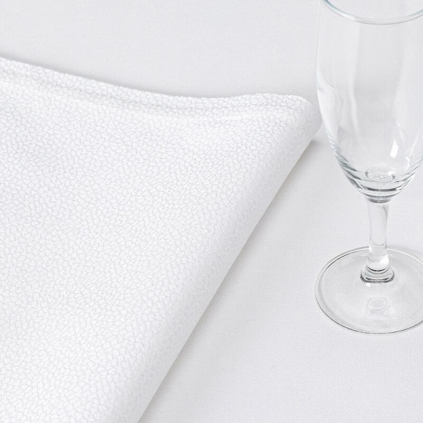 Le Jacquard Français Tablecloth Offer White cotton - 3 dimensions