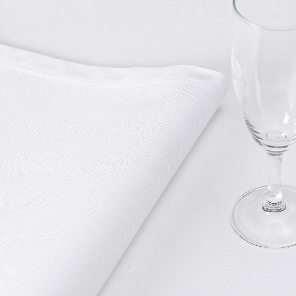 Le Jacquard Français 4 napkins Offer White cotton - 3 patterns