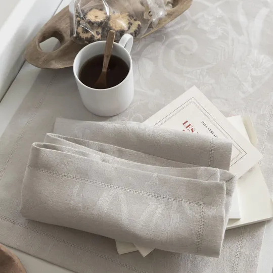 Le Jacquard Français 4 Tivoli Lin table napkins - 10 colors