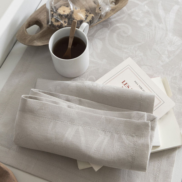 Le Jacquard Français 4 Tivoli Lin table napkins - 10 colors