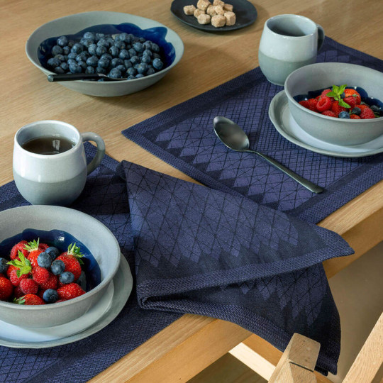 Le Jacquard Français x Wilmotte 4 Club cotton linen placemats - 7 colors - rectangular