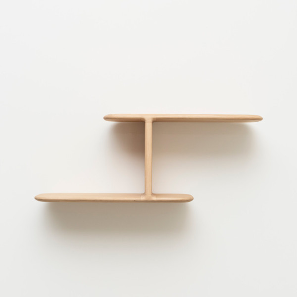 Drugeot Manufacture Téhème Duo solid oak shelf - 2 shades