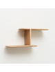Drugeot Manufacture Téhème Duo solid oak shelf - 2 shades