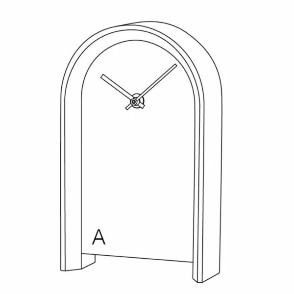 Drugeot Manufacture Arc solid oak clock - 14 colors