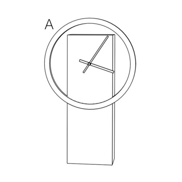 Drugeot Manufacture Cyclock solid oak clock - 14 colors