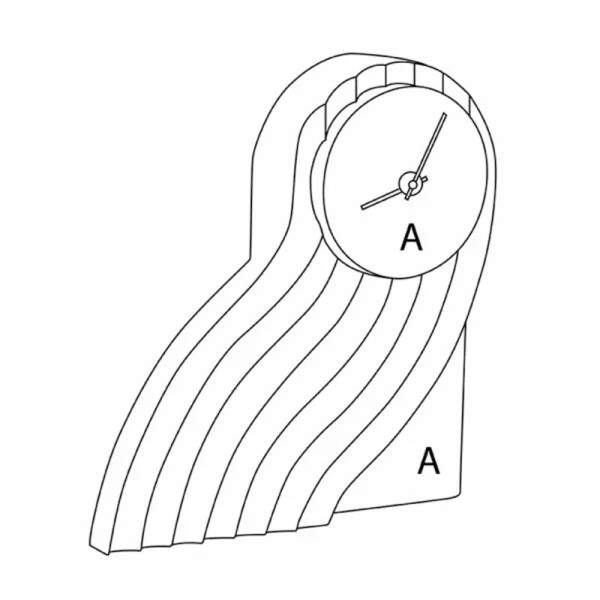 Drugeot Manufacture Fluss solid oak clock - 14 colors 2 finishes