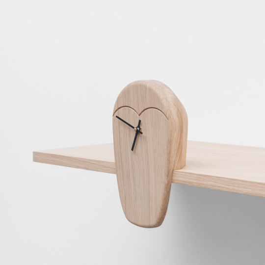 Drugeot Manufacture Hibou Owl Clock solid oak - 2 shades