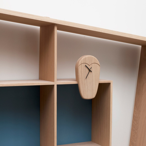 Drugeot Manufacture Hibou Owl Clock solid oak - 2 shades