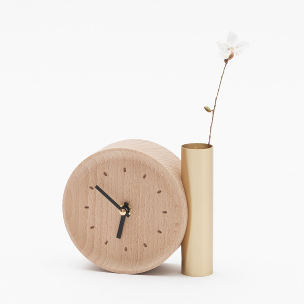 Drugeot Manufacture Tik Tok solid beech clock - 2 shades