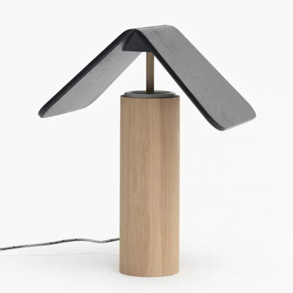 Drugeot Manufacture Cabane solid oak table lamp - 14 colors 2 finishes