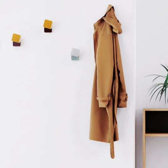 Drugeot Manufacture Décarré Coat Hook solid oak - 3 colors 2 finishes