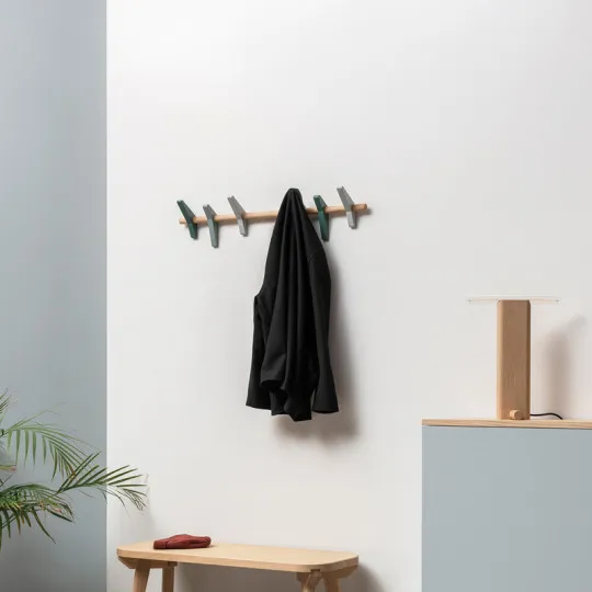 Drugeot Manufacture Hirondelle Coat Hook solid oak - 2 sizes 2 colors 2 finishes