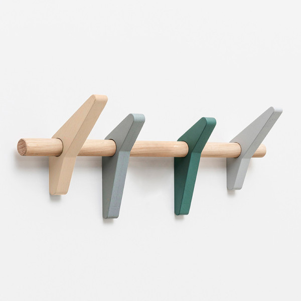 Drugeot Manufacture Hirondelle Coat Hook solid oak - 2 sizes 2 colors 2 finishes