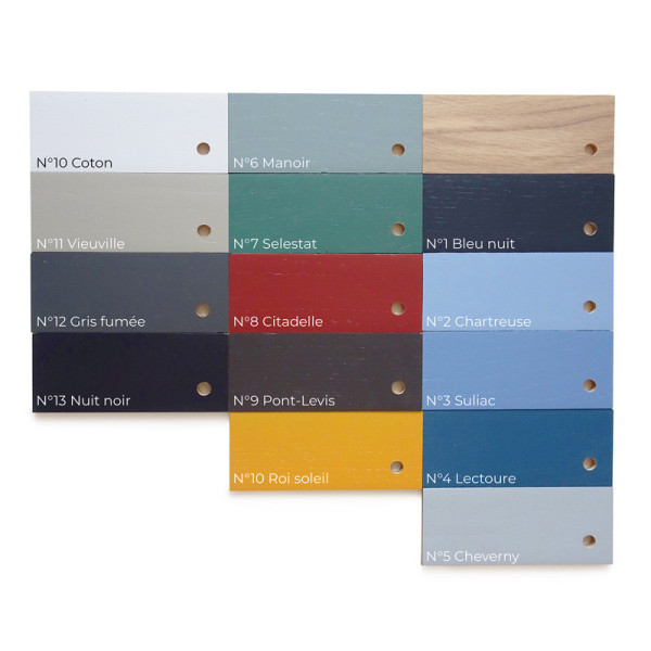 Drugeot Manufacture Ombre solid oak coat hook - 6 colors 2 finishes