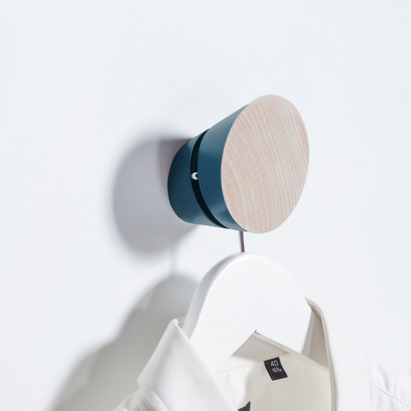 Drugeot Manufacture Tronquée Coat Hook solid oak - 6 colors 2 finishes