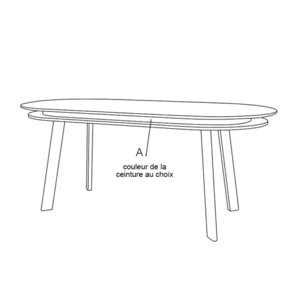 Drugeot Manufacture Parati extendable dining table solid oak - 2 sizes 14 colors 2 finishes