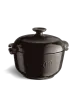 EMILE HENRY ceramic rice casserole cocotte dish charcoal