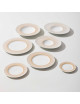 DEGRENNE 6 Graphic Classic gold plates - 7 sizes