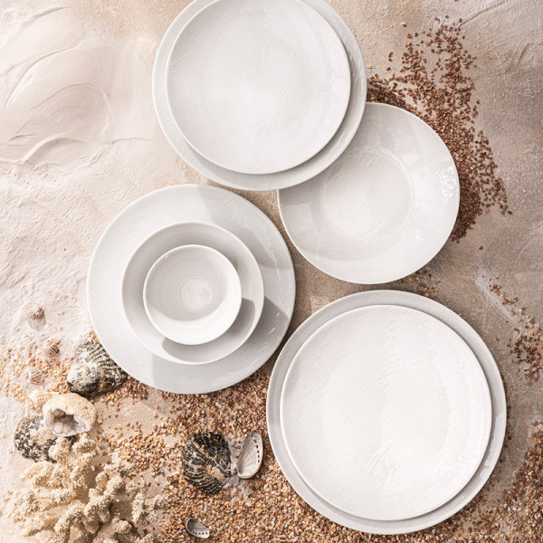 DEGRENNE 6 Rivage porcelain plates - 5 sizes