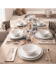 DEGRENNE 6 Rivage porcelain plates - 5 sizes