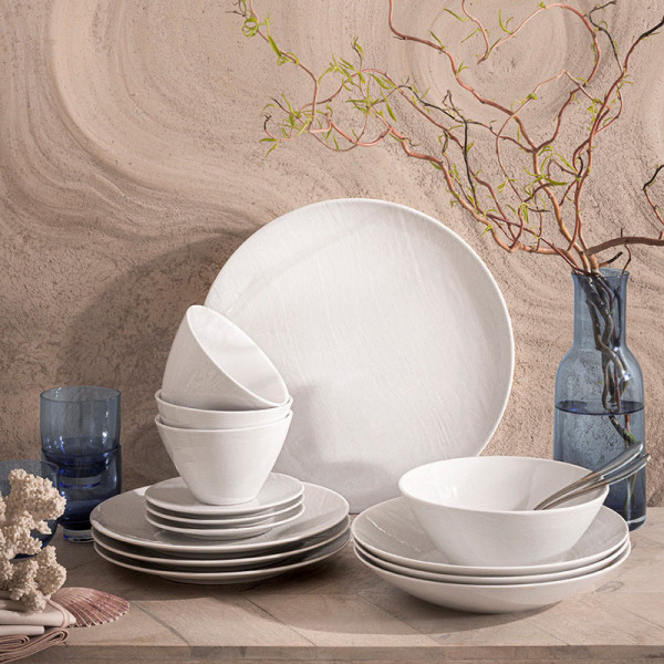 DEGRENNE 6 Rivage porcelain plates - 5 sizes