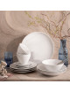 DEGRENNE 6 Rivage porcelain plates - 5 sizes