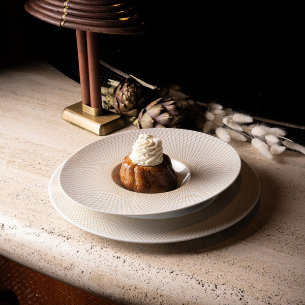 DEGRENNE 6 saucers Classic gold graphic - 3 sizes