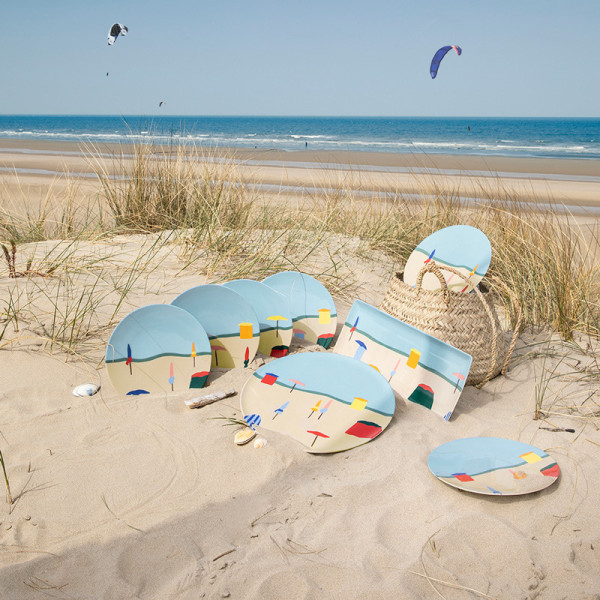 DEGRENNE Destination Mer porcelain dishes - 3 sizes