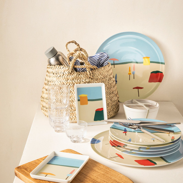 DEGRENNE Destination Mer porcelain dishes - 3 sizes