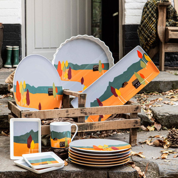 DEGRENNE Destination Forêt porcelain dishes - 3 sizes